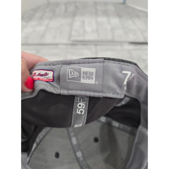 WASHINGTON NATIONALS Pink & Black New Era 7 5/8 Fitted Hat, Baseball Cap - Picture 9 of 10